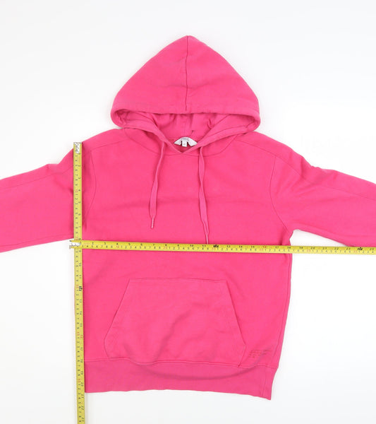 Womens UK Size XS NEXT Pink Pullover Hoodie