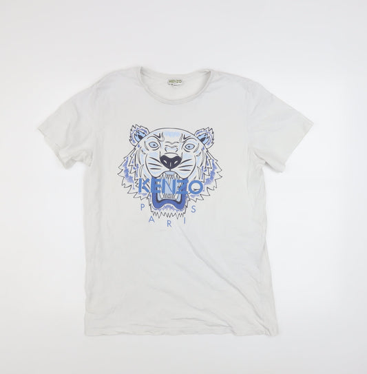 Boys UK Size 15-16 Years KENZO White Basic T-Shirt