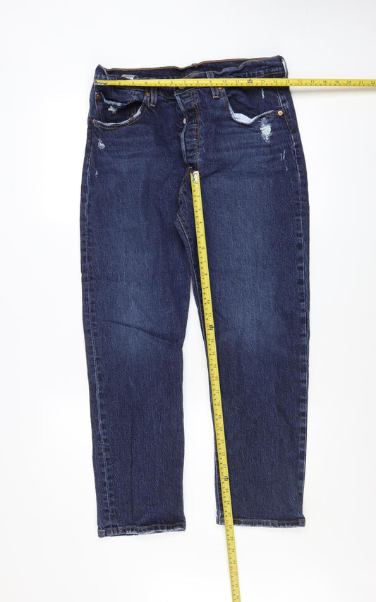 Mens UK Size M Levi Strauss & Co. Regular Fit Straight Blue Jeans