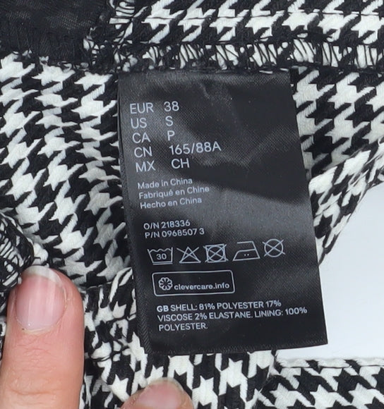 Womens UK Size 10 H&M Black Cropped Tank