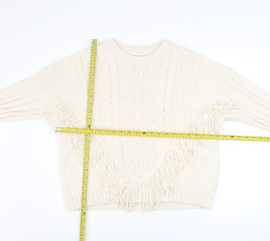 Womens UK Size L Primark Ivory Pullover Jumper