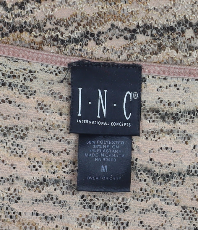 Womens UK Size M I.N.C International Concepts Beige Camisole Blouse