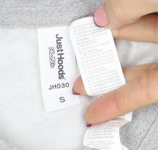 Womens UK Size S Just Hoods Grey Pullover Sweatshirt