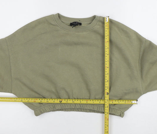 Womens UK Size 6 New Look Green Pullover Sweatshirt