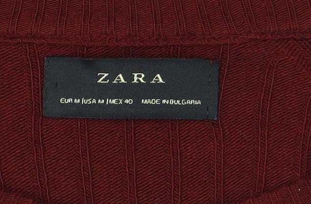 Womens UK Size M Zara Red Pullover Jumper