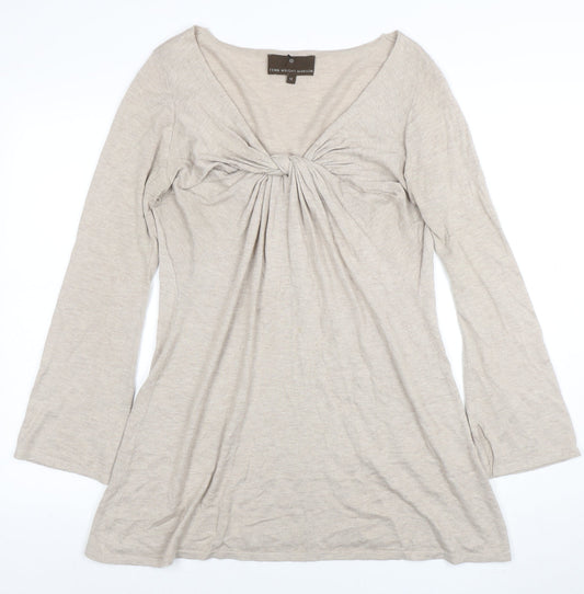 Womens UK Size 12 Fenn Wright Manson Beige Pullover Jumper