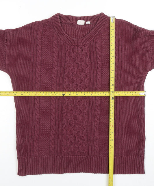 Womens UK Size M Gap Red Pullover Jumper