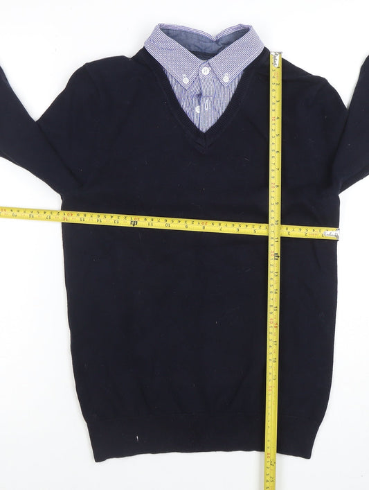 Mens UK Size XS NEXT Blue Pullover Jumper