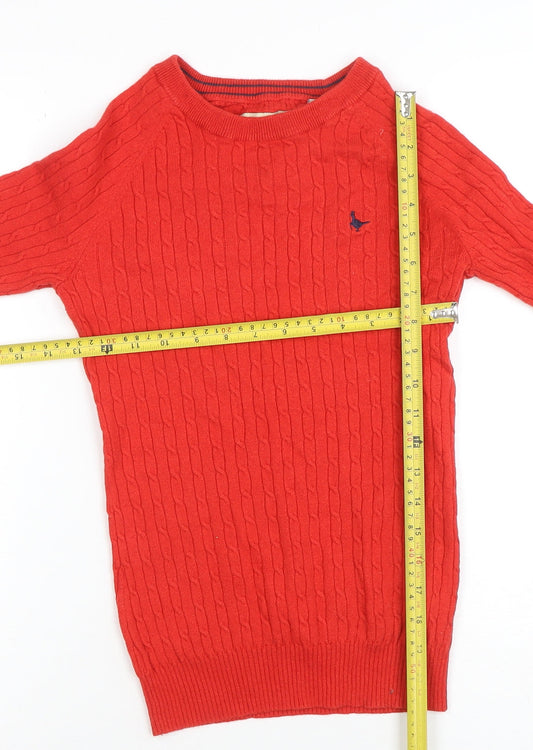 Womens UK Size 8 Jack Wills Red Pullover Jumper