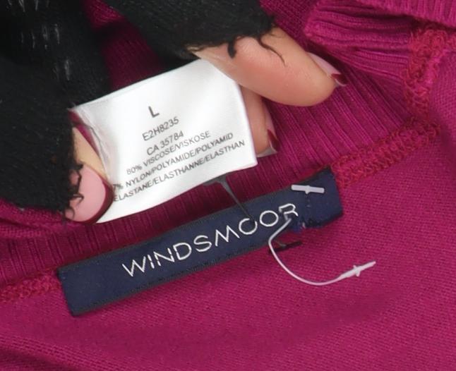 Womens UK Size L Windsmoor Purple Pullover Jumper