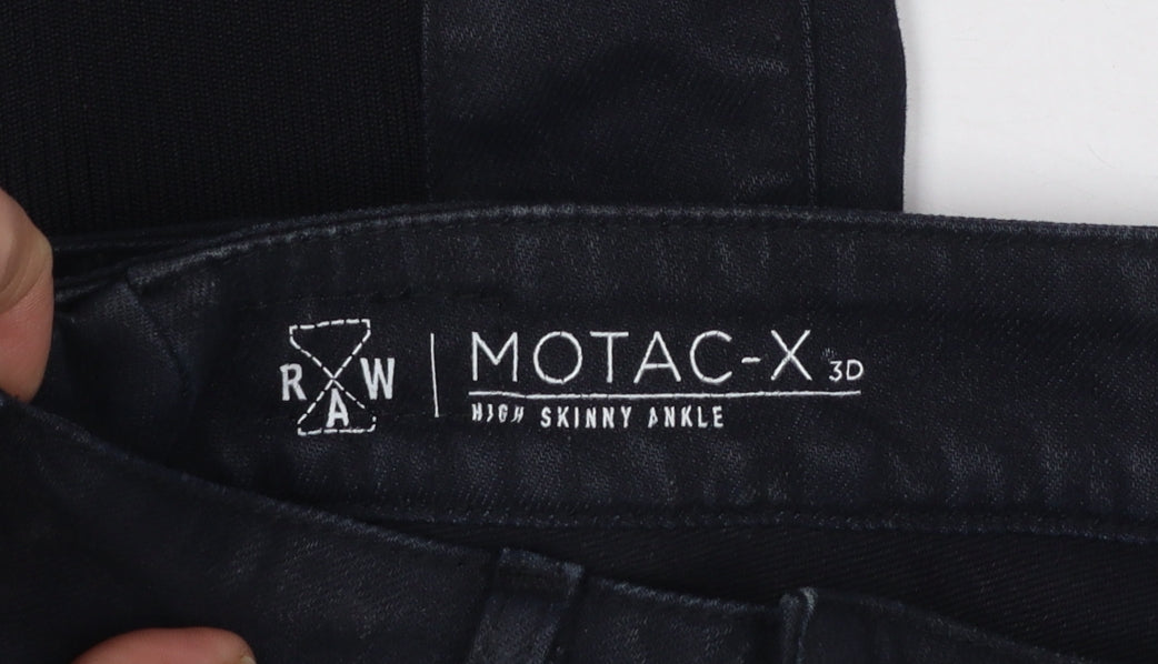 Womens UK Size 8 G-Star RAW Slim Fit Ankle Black Jeans