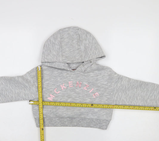 Girls UK Size 10-12 Years McKenzie Grey Pullover Hoodie