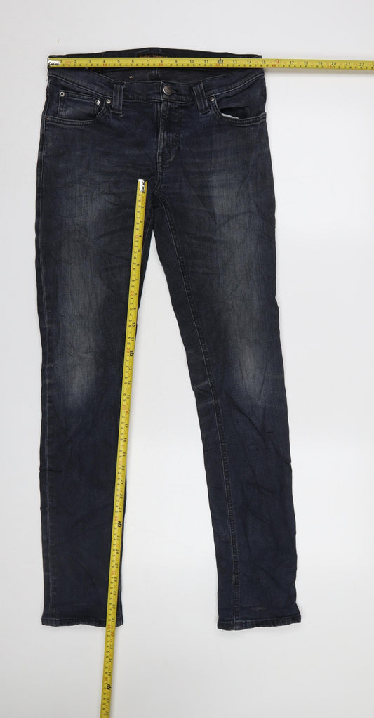 Mens UK Size M Nudie Jeans Co Slim Fit Straight Blue Jeans