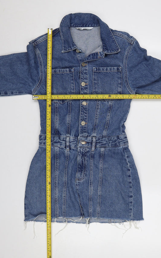 Womens UK Size S Zara Shirt Dress