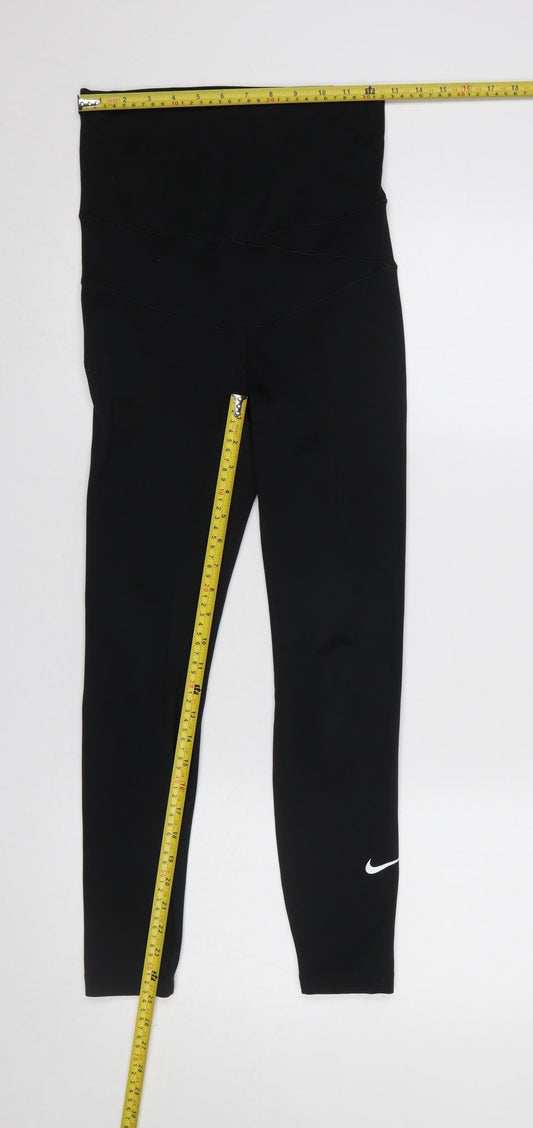 Womens UK Size S Nike Slim Fit Leggings Black Leggings