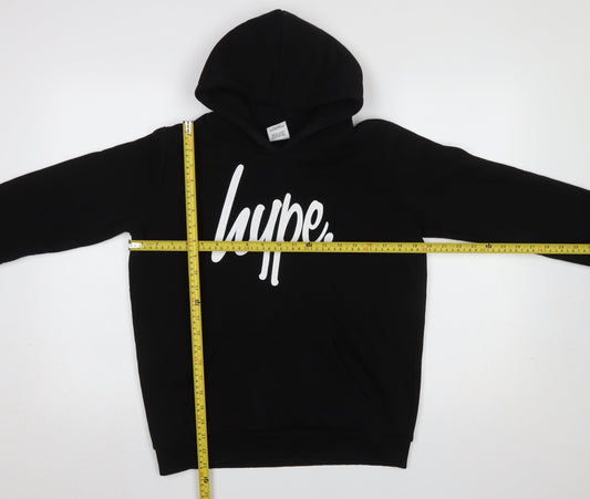 Boys UK Size 14 Years Hype Black Pullover Hoodie