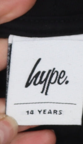 Boys UK Size 14 Years Hype Black Pullover Hoodie