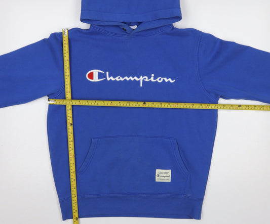 Womens UK Size L Champion Blue Pullover Hoodie