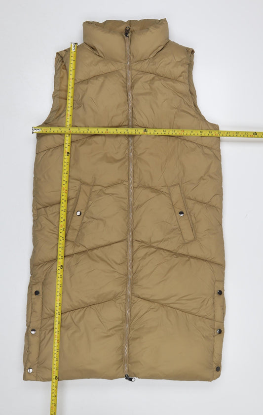 Womens UK Size S VERO MODA Beige Puffer Jacket