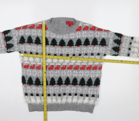Womens UK Size 8 NEXT Grey Pullover Jumper