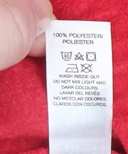 Additional view of Dunnes girls’ red polka dot fleece pyjama pants 9-10 years
