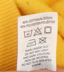 Boys UK Size 9-10 Years Dunnes Stores Yellow Pullover Hoodie
