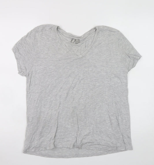 Womens UK Size 12 ASOS Grey Basic T-Shirt