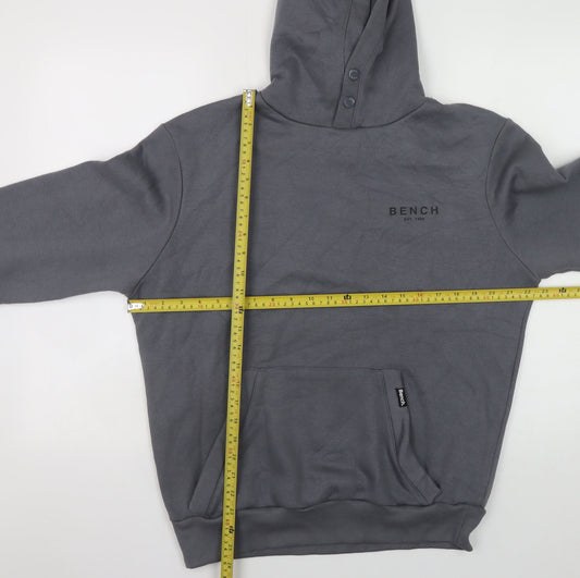 Mens UK Size M Bench Grey Pullover Hoodie
