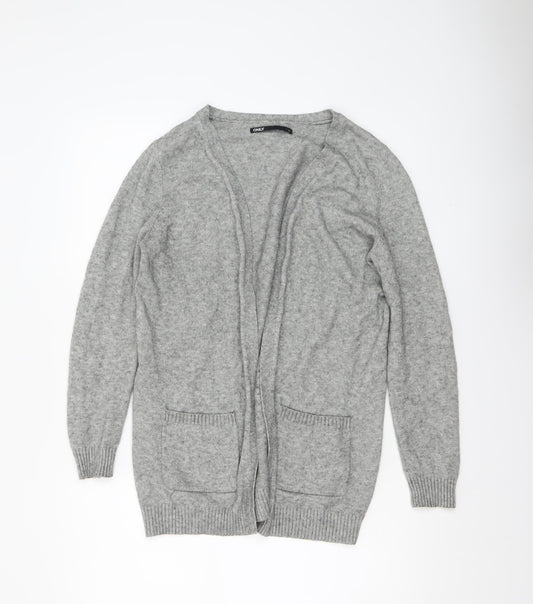 Womens UK Size S Only Grey Cardigan Jumper