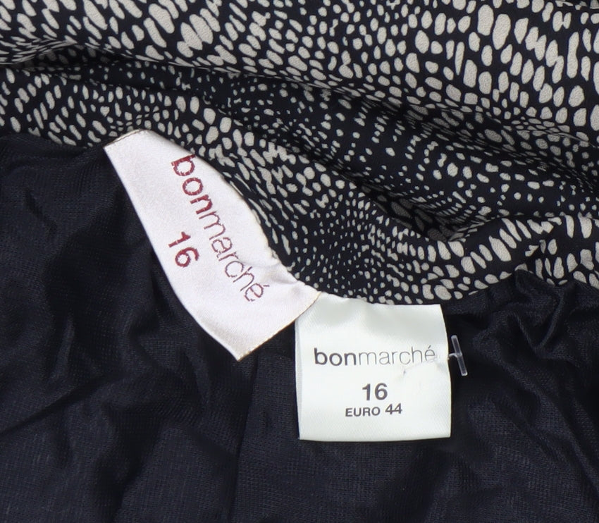 Womens UK Size 16 Bonmarché A-Line Chiffon Skirt
