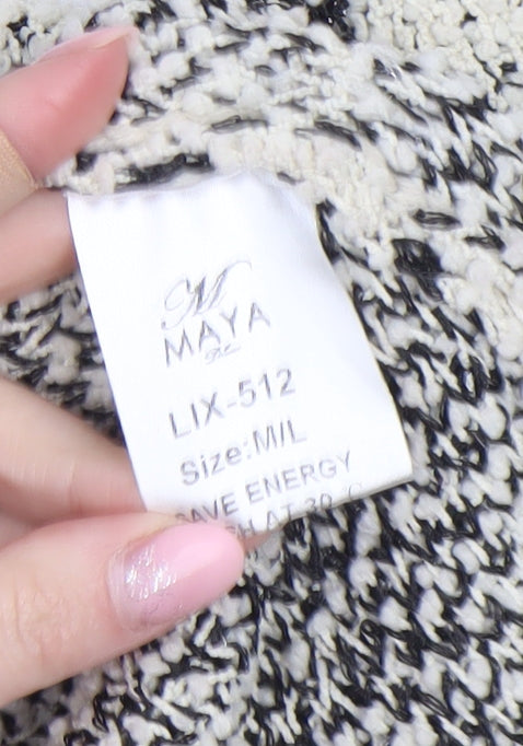 Womens UK Size M Maya Black Pullover Jumper