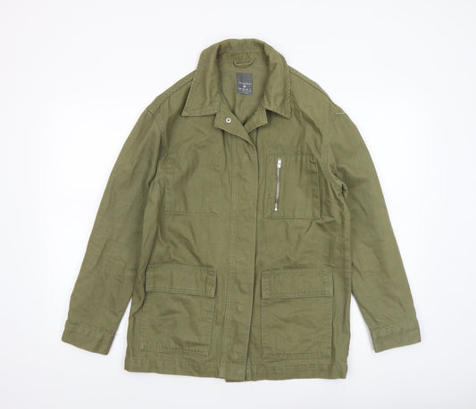 Womens UK Size XS Primark Green Military Jacket