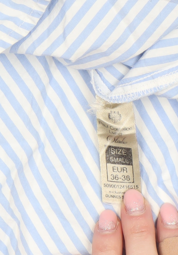 Womens UK Size S Paul Costelloe Living Studio Blue Basic Blouse