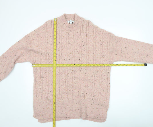 Womens UK Size M b.young Pink Pullover Jumper