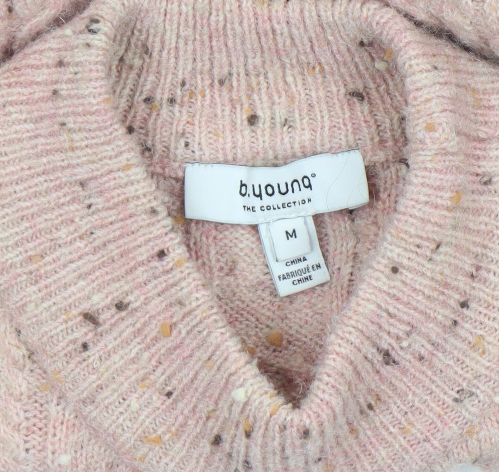 Womens UK Size M b.young Pink Pullover Jumper