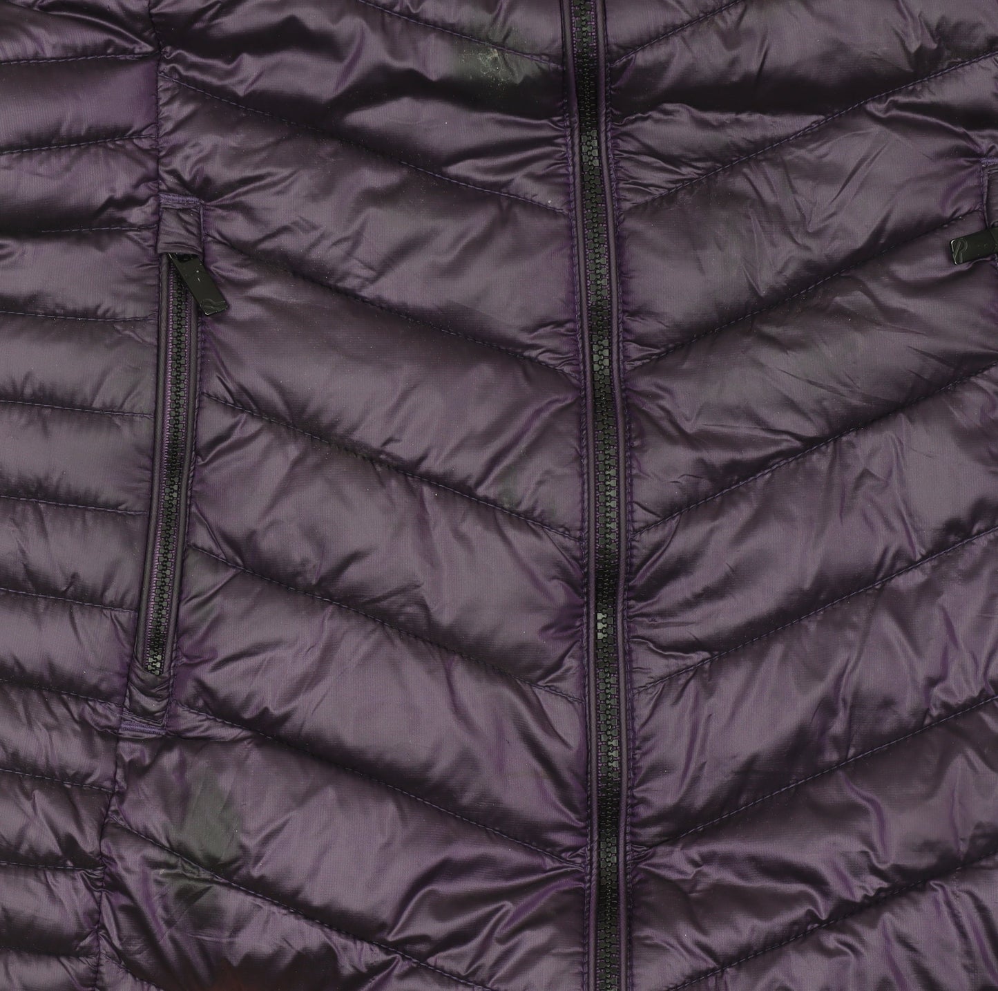 Regatta Women's Purple Long Hooded Puffer Jacket Size 10