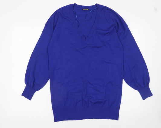 Womens UK Size 10 Roman Blue Pullover Jumper