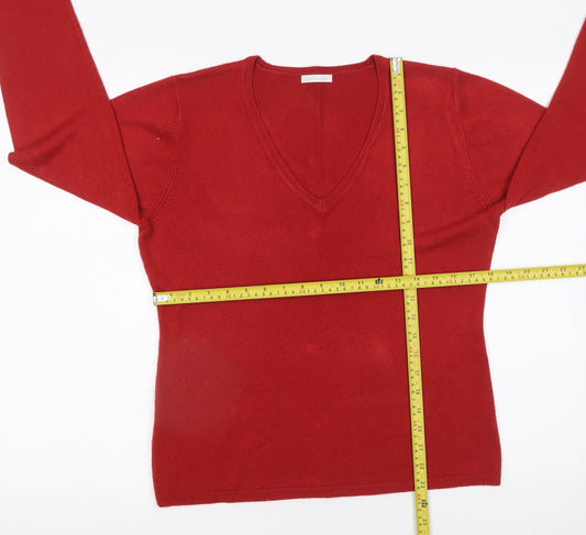 Womens UK Size 16 Matalan Red Pullover Jumper