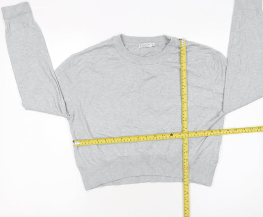 Womens UK Size 14 Stradivarius Grey Pullover Jumper
