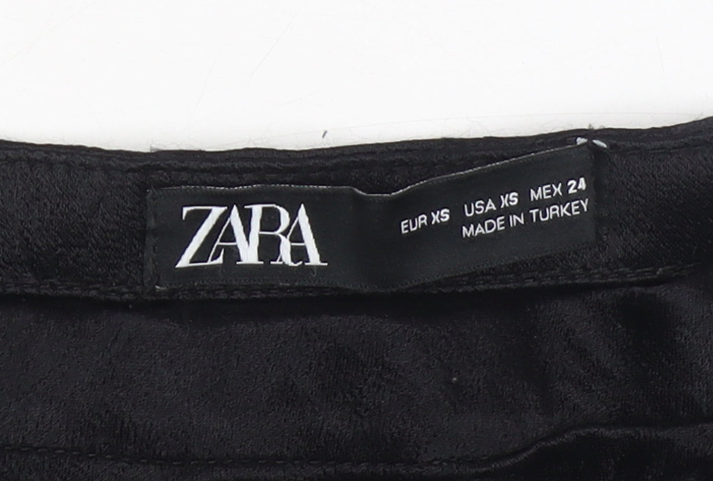 Womens UK Size XS Zara A-Line Satin Skirt