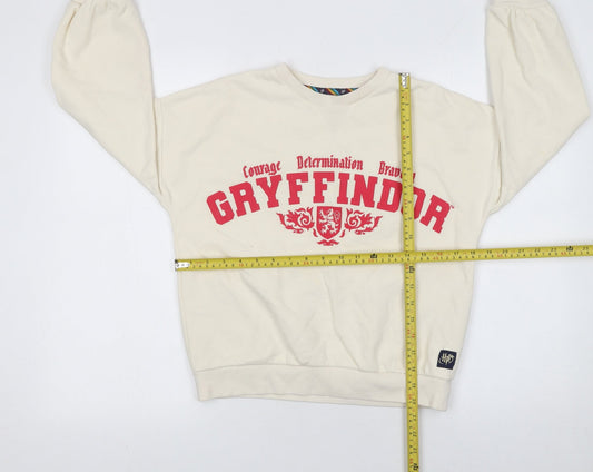 Marks and Spencer Girls Beige Gryffindor Pullover Sweatshirt 10-11 Years