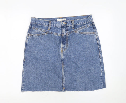 Womens UK Size L MNG Straight & Pencil Denim Skirt
