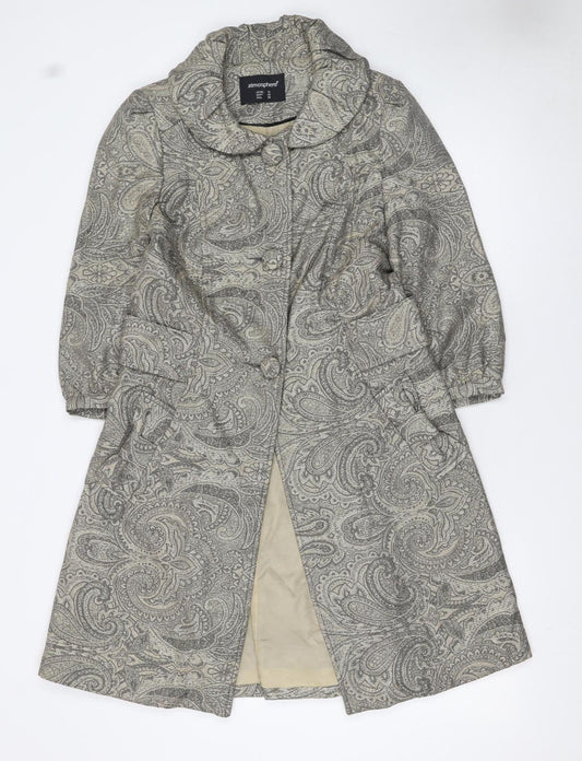 Womens UK Size 12 Atmosphere Grey Trench Coat