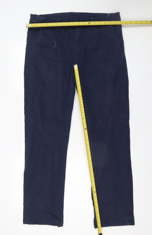 St Bernard for Dunnes Stores Men's Blue Straight Leg Jeans 34W 32L Cotton Blend