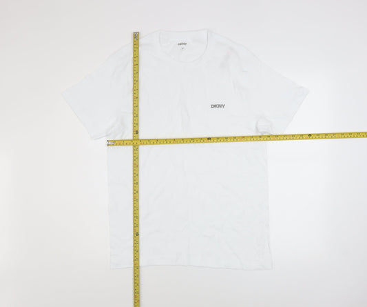 Mens UK Size M DKNY White T-Shirt