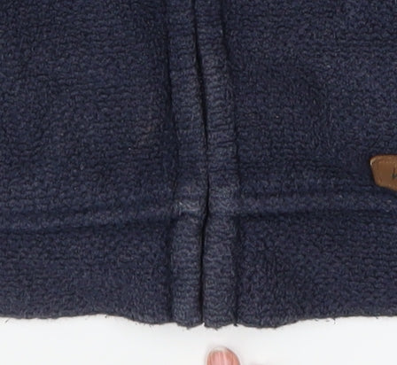 Womens UK Size 8 Weird Fish Blue Full Zip Hoodie