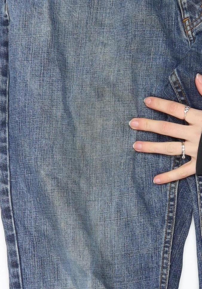 Mens UK Size L Melka Regular Fit Straight Blue Jeans
