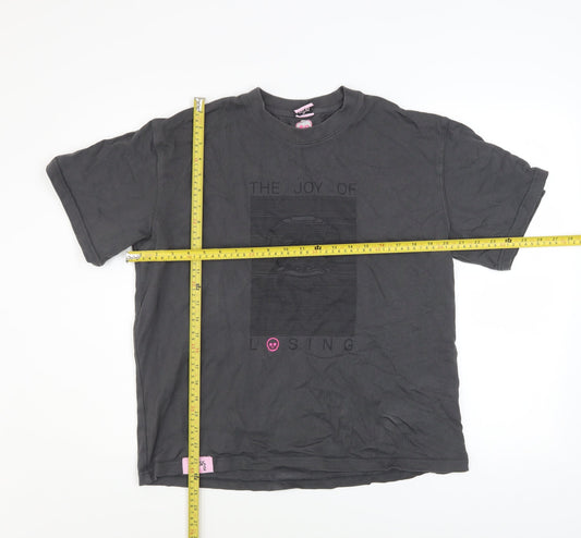 The Losers Club Men’s Black Graphic Crew Neck Cotton T-Shirt Size S