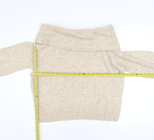 Womens UK Size S H&M Beige Pullover Jumper