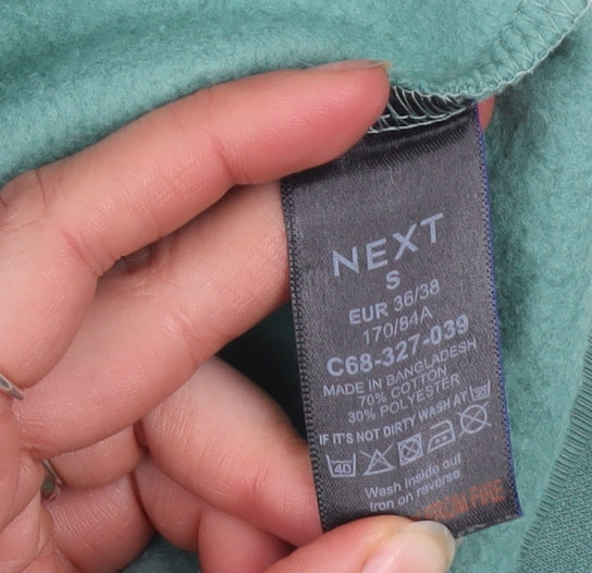 Womens UK Size S NEXT Green Pullover Sweatshirt